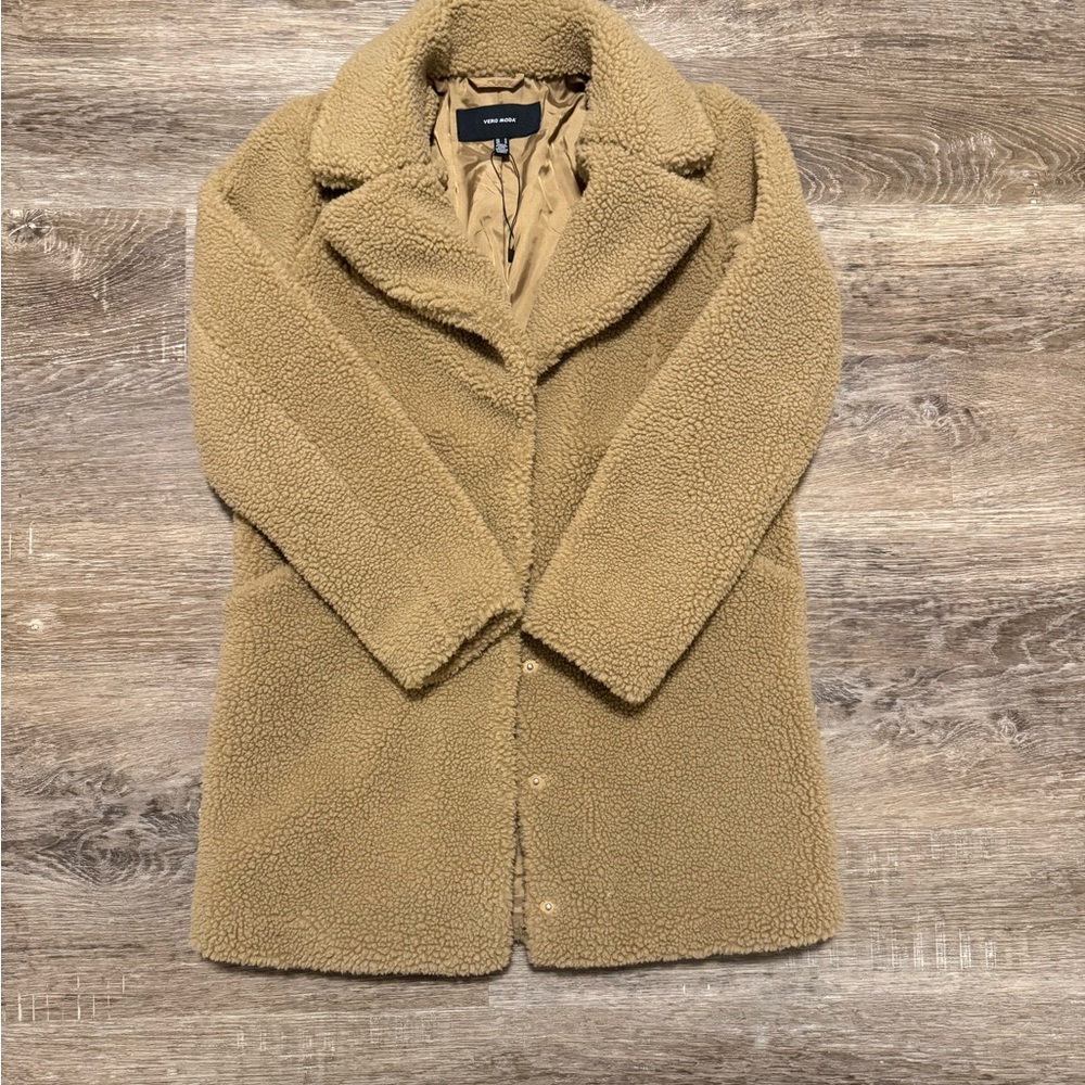 Vero Moda Cozy Camel Teddy Jacket